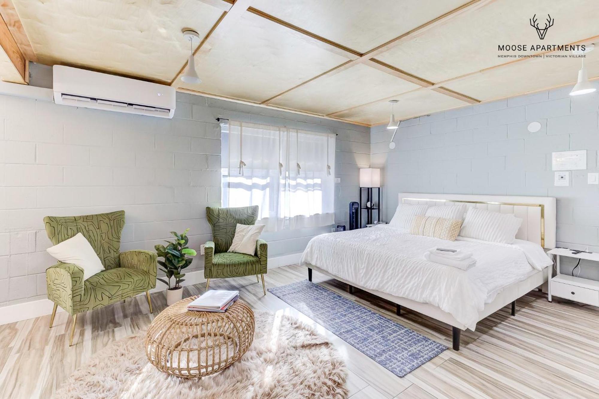 The Moose #6 - Modern Luxe Studio With Free Parking & King Bed Мемфис Экстерьер фото